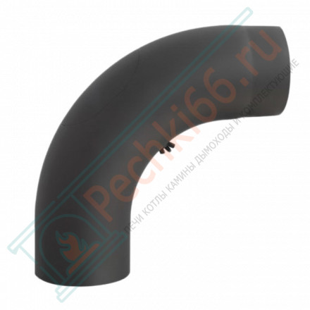 Колено 90° черное, бесшовное, с ревизией d-120 (Darco)