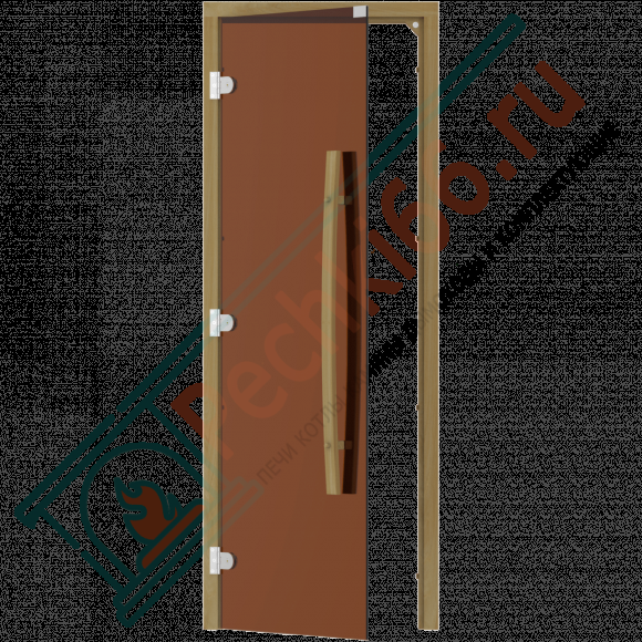 Дверь стеклянная для бани и сауны, бронза, коробка кедр 1900х700 (Sawo) 741-3SGD в Нижневартовске