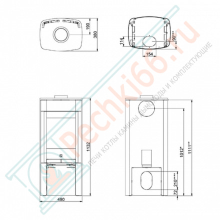 Печь-камин Scan 65-2 (Scan)