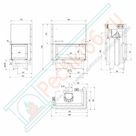Стальная топка NADIA/14/P/BS/G (Kratki)