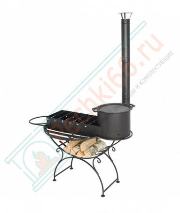 Чугунная решетка гриль d-380 (Везувий)