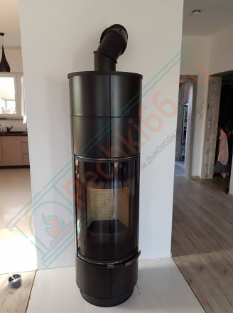 Печь-камин Delia Plus Ceramik, черная (Thorma)