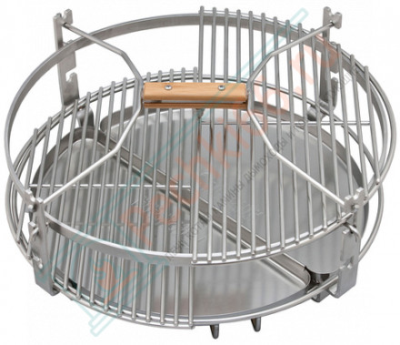 Гриль из керамики с ножками и столиками Le Chef Black (Monolith)