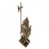 Набор каминный D98051AGK Рыцарь большой (4 предмета, 110 см, античное золото/черный), на подставке в Нижневартовске