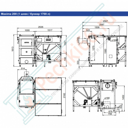 Котел универсальный Maxima 200 (Zota) 200 кВт