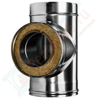 Тройник 90° с изол (НЕРЖ-321/0,5-НЕРЖ-439/0,5) d-150/230 (Дымок-Lux) Тройник 90° с изол (НЕРЖ-321/0,5-НЕРЖ-439/0,5) d-150/230 (Дымок-Lux)