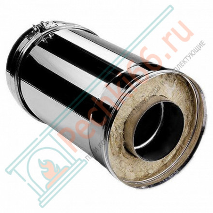 Сэндвич труба V50R с изол L=250 (AISI-321/0,8-ОЦИНК-RAL/0,5) d-160/260 (Вулкан)