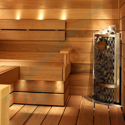 Печь для сауны угловая Corner IKI 6 кВт (90 кг камней)