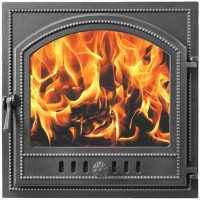 Дверца печная чугунная 205, антрацит (Везувий) Дверца печная чугунная 205, антрацит (Везувий)