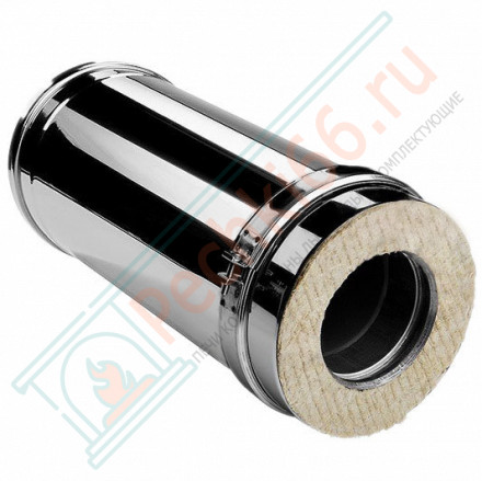 Сэндвич труба V50R с изол L=500 (AISI-321/0,8-AISI-304/0,5) d-160/260 (Вулкан-Cerablanket)