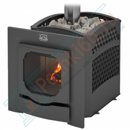 Печь для бани Былина-сетка 12 Ч Панорама (Теплодар)