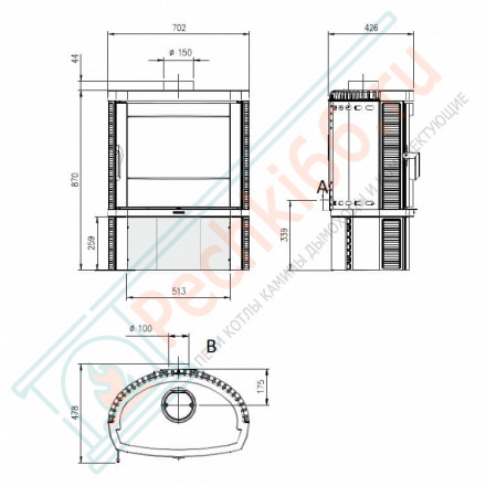 Печь-камин JENNIFER (La Nordica)
