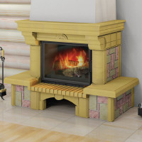 Облицовка Ноктюрн (рустик) 700, желтый, желто-серый, красно-розовый, песочно-желтый (Мета)