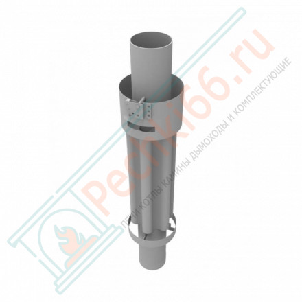 Дымоход - конвектор Пироксенит наборный, d-115, L=1000 мм (Feringer)