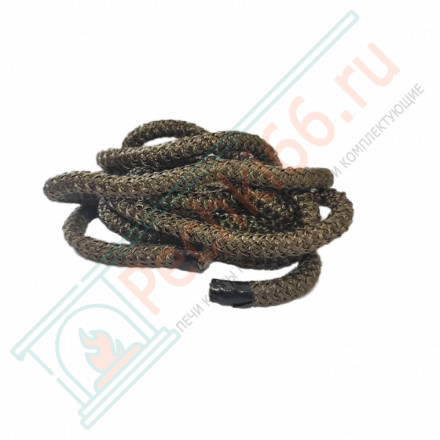 Базальтовый термостойкий шнур, круглый 2м. d=8 мм. до +700 C° (Россия)