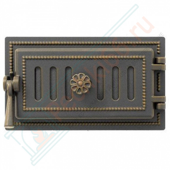 Дверца поддувальная чугунная 236, бронза (Везувий) в Нижневартовске