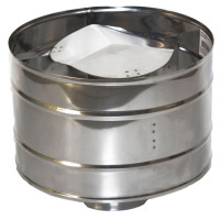 Зонт с дефлектором (НЕРЖ-439/0,5) d-80 (УМК) Зонт с дефлектором (НЕРЖ-439/0,5) d-80 (УМК)