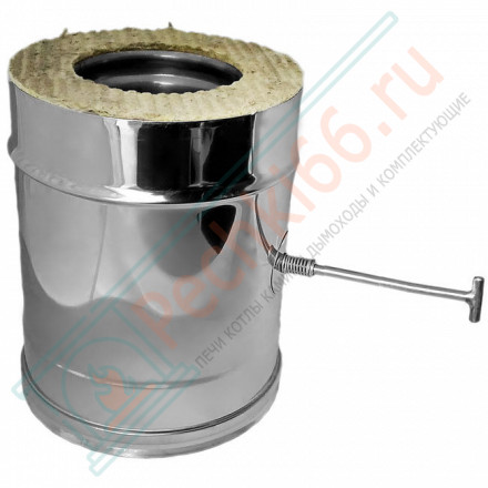 Задвижка повортная V50R с изол (AISI-321/0,8-AISI-304/0,5) d-130/230 (Вулкан-Cerablanket)