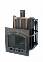 Банная печь "Сибирь-40" (дверка 700х700) с закрытой каменкой (Сибирь-Премиум)