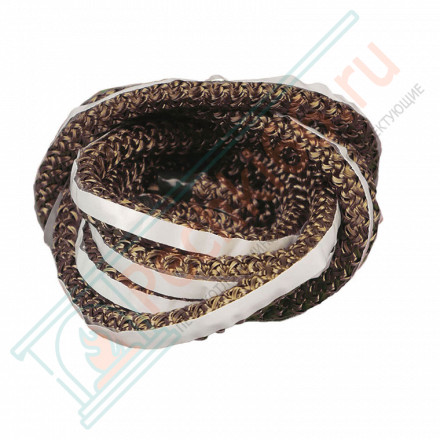 Базальтовый термостойкий самоклеящийся шнур 10мм. (2м/п) до +700 C° (Россия)