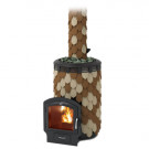 Печь для бани Альфа Панголина Inox ЧДБСЭ, ЗК, шамот-терракота (T.M.F) до 24 м3 Печь для бани Альфа Панголина Inox ЧДБСЭ, ЗК, шамот-терракота (T.M.F) до 24 м3