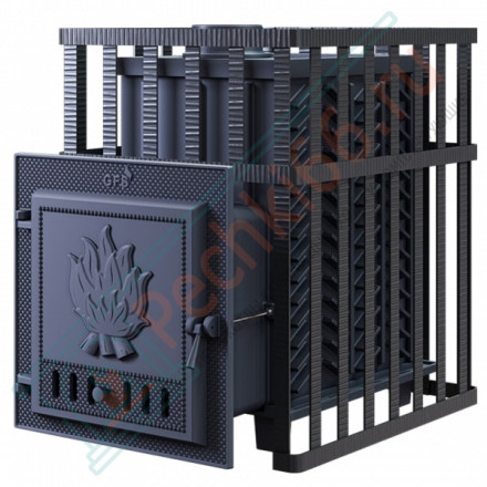 Чугунная печь для бани Гефест GFS-ЗК 25 в сетке (ТехноЛит)