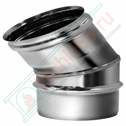 Отвод одностенный 30° (AISI-304/0,5мм) d-120 (Вулкан)