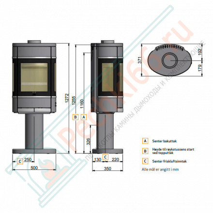 Печь-камин Scan 68-4 BP (Scan)