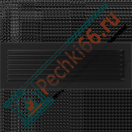 Вентиляционная решетка для камина с жалюзи 170х480, черная (FireWay)
