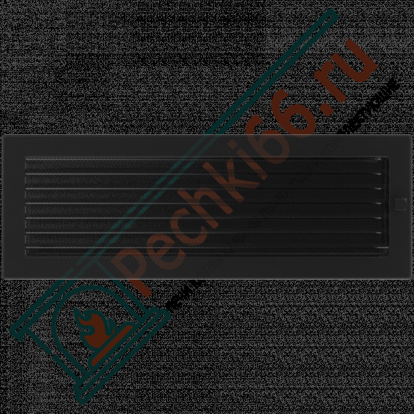 Вентиляционная решетка для камина с жалюзи 170х480, черная (FireWay) в Нижневартовске