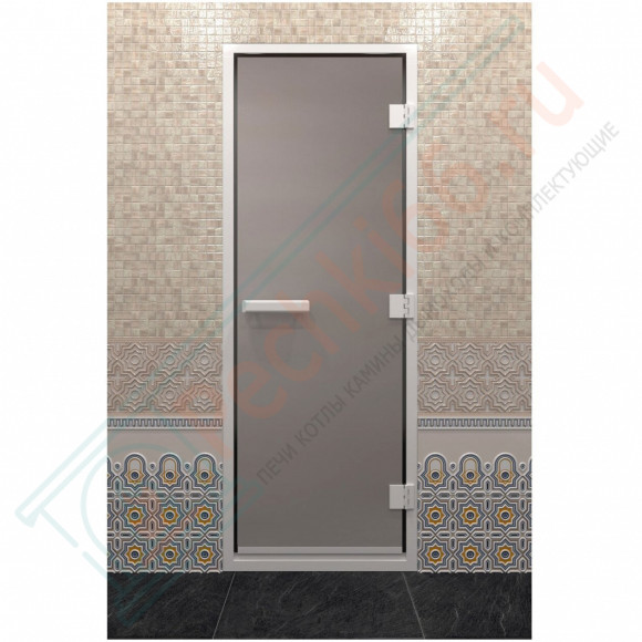 Стеклянная дверь DoorWood Хамам Сатин 210х90 (по коробке) в Нижневартовске