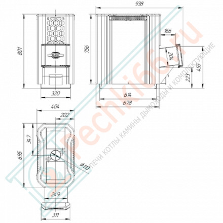 Печь для бани Сахара-24 ЛК (2.0) (Теплодар)