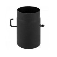 Труба L=250 с шибером, черная d-120 (Darco)