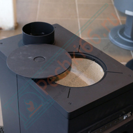 Отопительная печь Flensburg Top, Черная (Thorma) до 190 м3