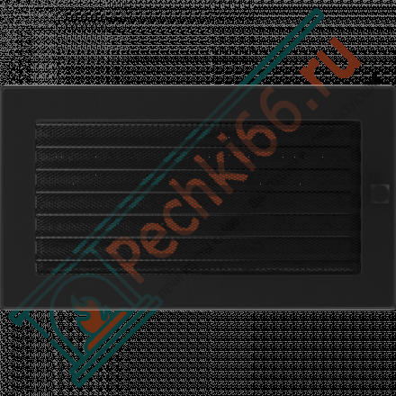 Вентиляционная решетка для камина с жалюзи 170х300, черная (FireWay)