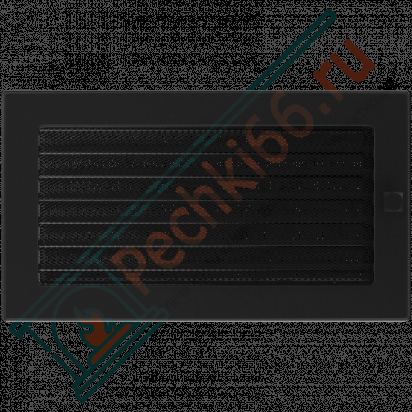 Вентиляционная решетка для камина с жалюзи 170х300, черная (FireWay) в Нижневартовске