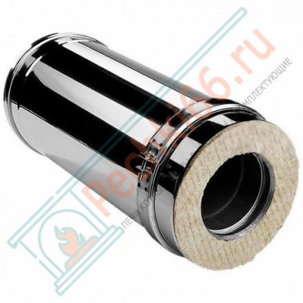 Сэндвич труба V50R с изол L=500 (AISI-321/0,8-ОЦИНК-RAL/0,5) d-180/280 (Вулкан)