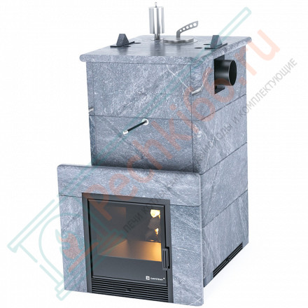 Печь для бани Анапа с боковым подключением в талькохлорите (ИзиСтим)