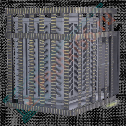 Чугунная печь для бани Гефест GFS ЗК 18 (М) в сетке (ТехноЛит)