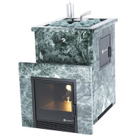 Печь для бани Анапа-М2 в змеевике с открытым верхом (ИзиСтим)