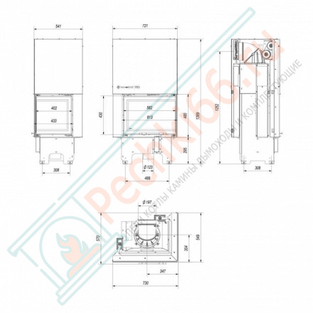Стальная топка VNP/610/430 (Kratki)