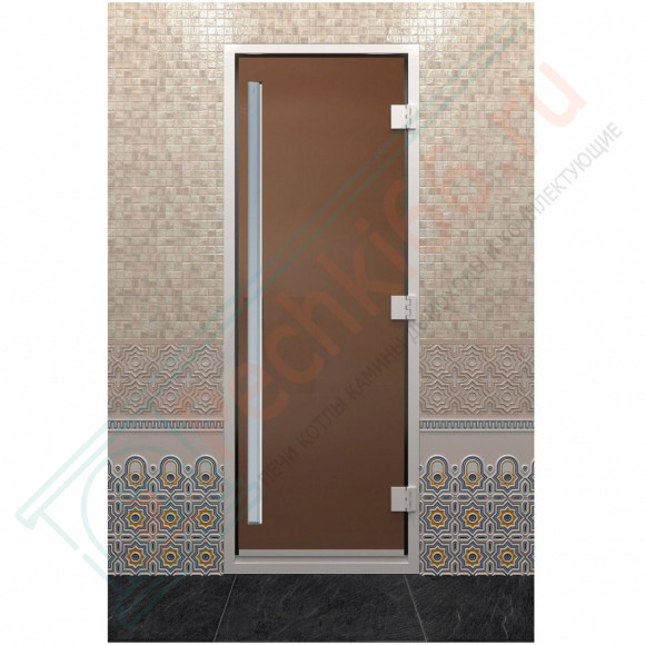 Стеклянная дверь DoorWood «Хамам Престиж Бронза матовая» 2100х700 мм в Нижневартовске