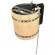 Обливное устройство Ливень мини 36 л, с деревянным обрамлением «лиственница темная» (Инжкомцентр ВВД) в Нижневартовске