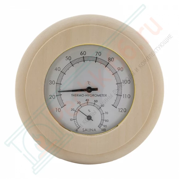 Термогигрометр ТН-10-L липа, круг (212F) в Нижневартовске