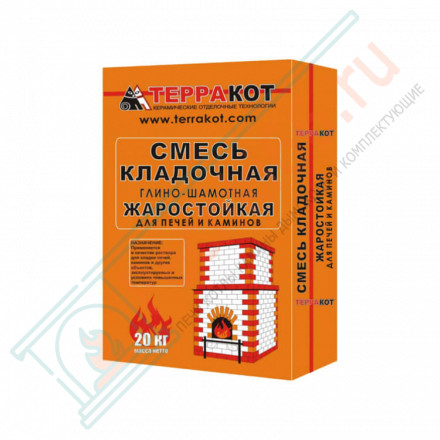 Смесь кладочная сухая "Терракот" Глино-шамотная, 5 кг (Терракот)