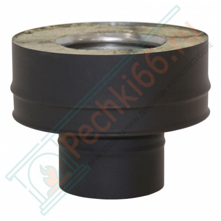 Переходник моно-термо VBR черный (НЕРЖ-439/0,8) d-120/220 (Вулкан)