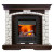 Электрический Каминокомплект Glasgow - Темный дуб / Белый с очагом Danville Black FB2