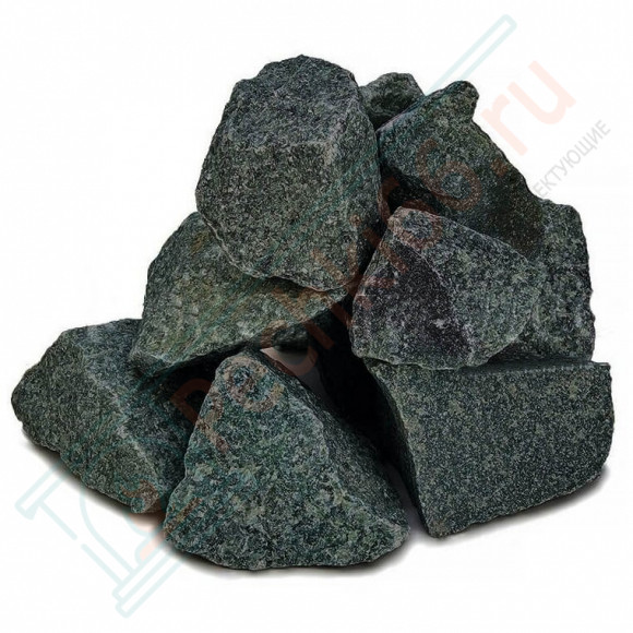 Камень для бани Пироксенит "Черный принц" колотый средний, м/р Хакасия (коробка), 10 кг в Нижневартовске