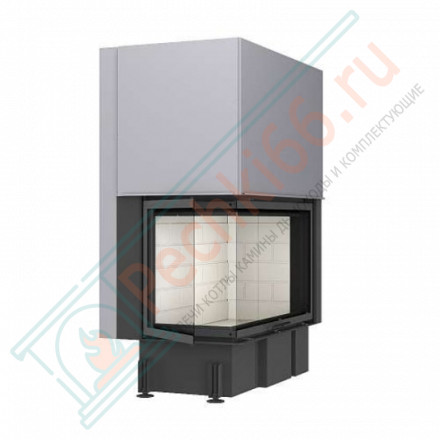 Топка Дельта 1000 LB два стекла левая черный шамот (Экокамин)