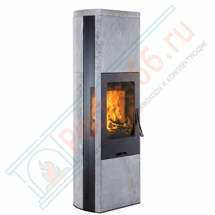 Печь-камин 35T:2, с чугунной дверцей, верх талькомагнезит, цвет корпуса топки черный (Contura)